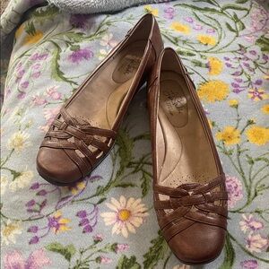 Life Stride Womens Brown Loafers-10M